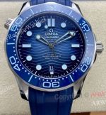 (VS Factory) Swiss Omega New Seamaster Diver 300m Summer Blue 75th Annivesary Cal.8800 Watch